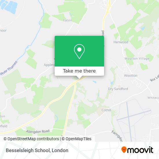 Besselsleigh School map
