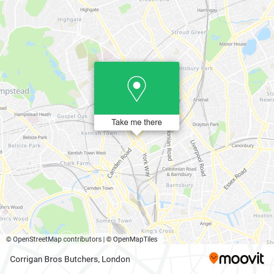 Corrigan Bros Butchers map
