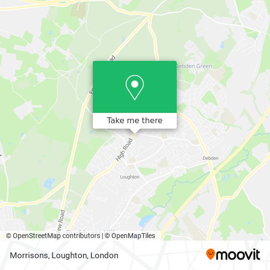 Morrisons, Loughton map