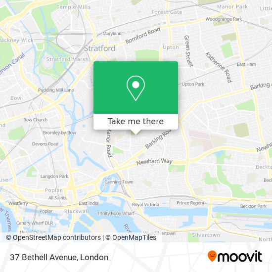 37 Bethell Avenue map
