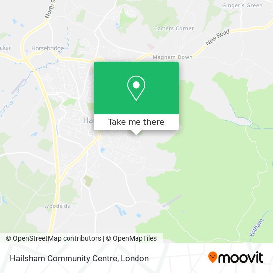 Hailsham Community Centre map