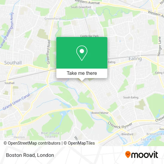 Boston Road map