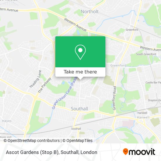 Ascot Gardens (Stop B), Southall map