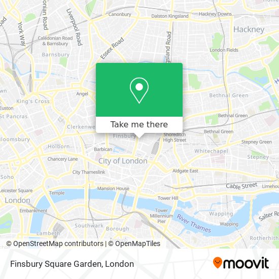 Finsbury Square Garden map