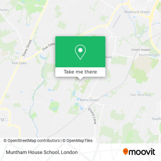 Muntham House School map