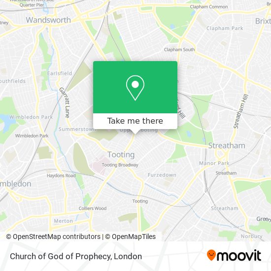 Church of God of Prophecy map