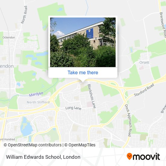 William Edwards School map