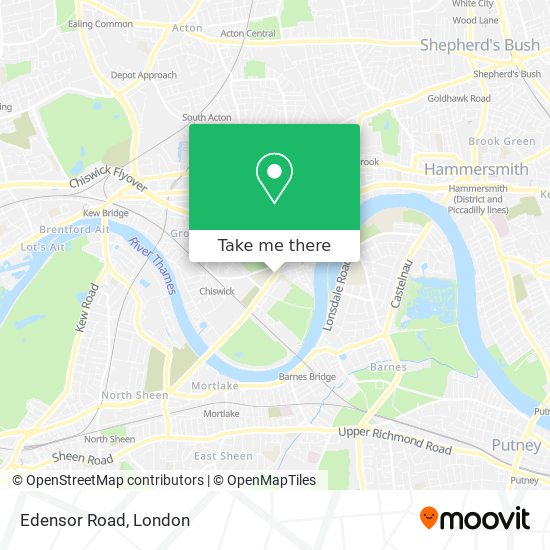 Edensor Road map
