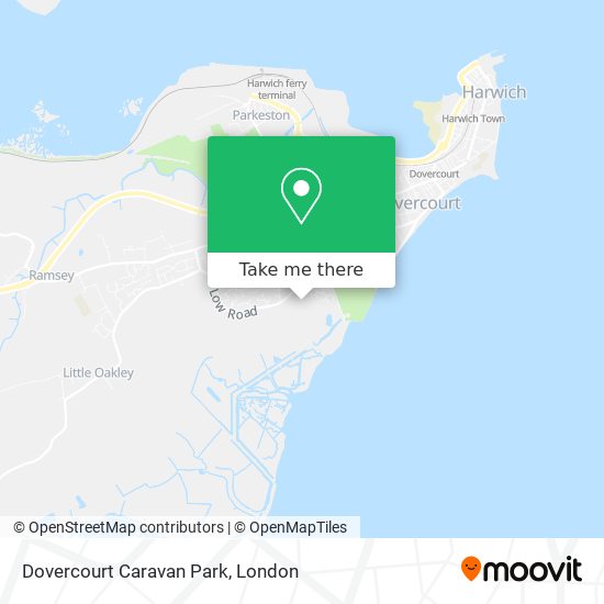 Dovercourt Caravan Park map
