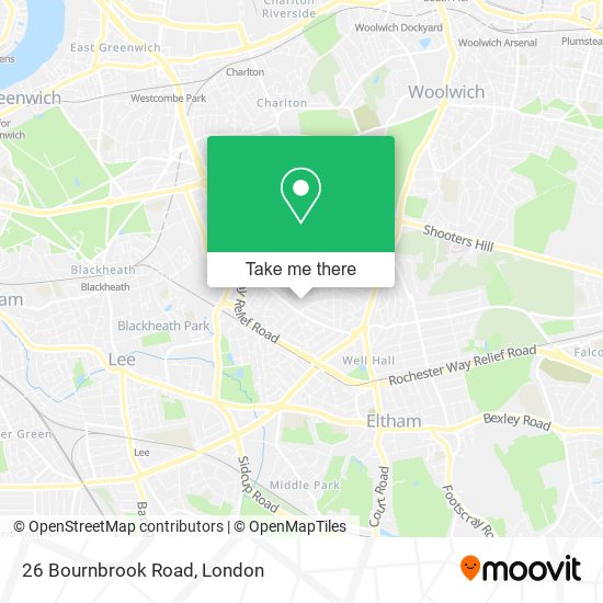 26 Bournbrook Road map