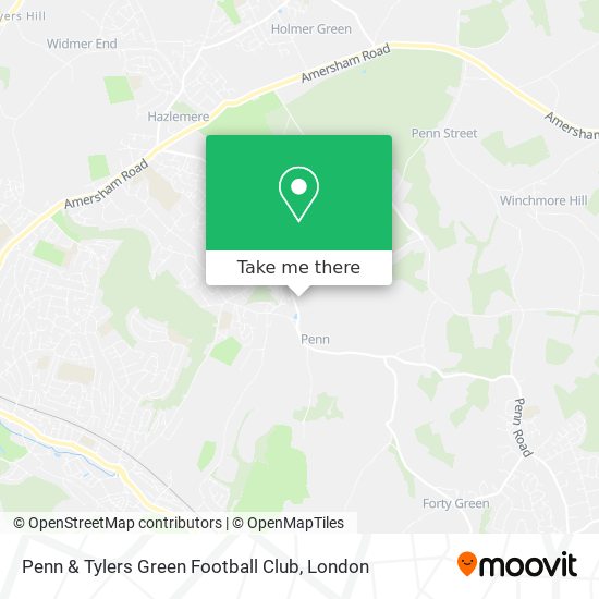 Penn & Tylers Green Football Club map