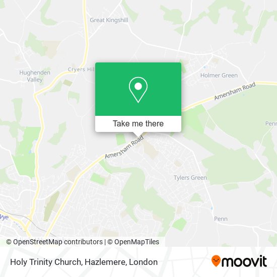Holy Trinity Church, Hazlemere map