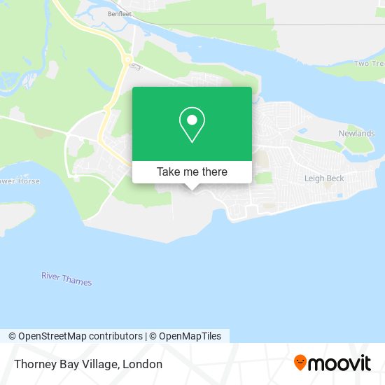 Thorney Bay Village map