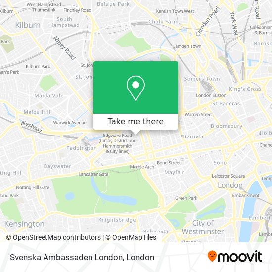 Svenska Ambassaden London map