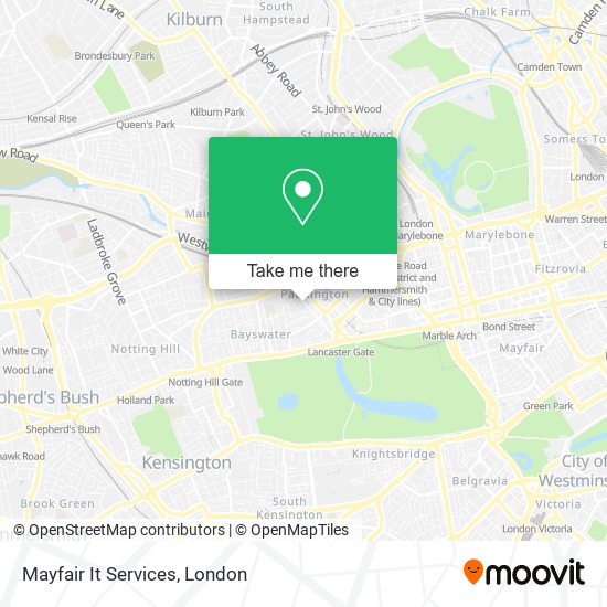Mayfair It Services map