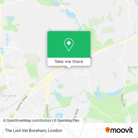 The Lion Inn Boreham map