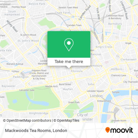 Mackwoods Tea Rooms map