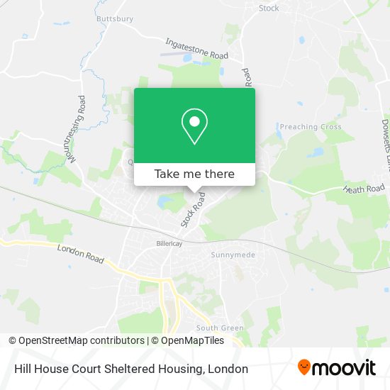 Hill House Court Sheltered Housing map
