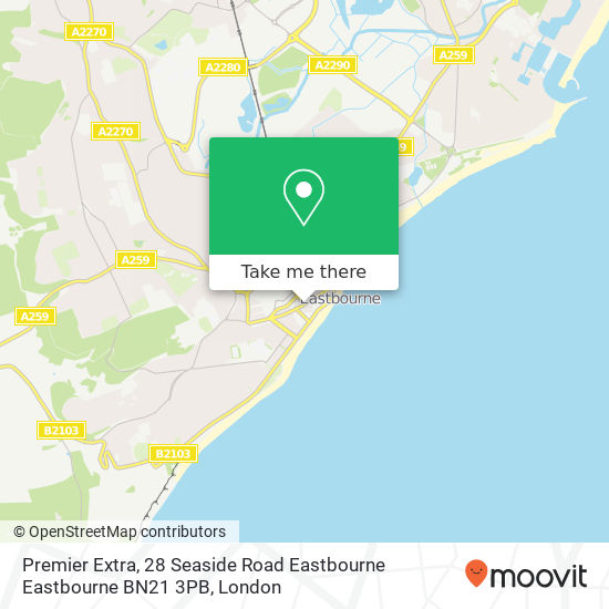 Premier Extra, 28 Seaside Road Eastbourne Eastbourne BN21 3PB map