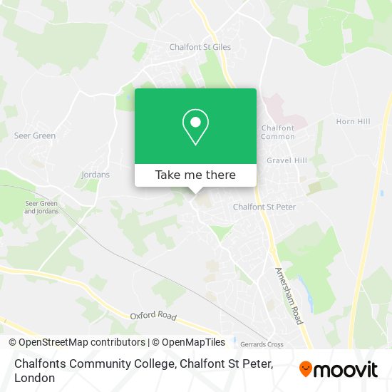 Chalfonts Community College, Chalfont St Peter map