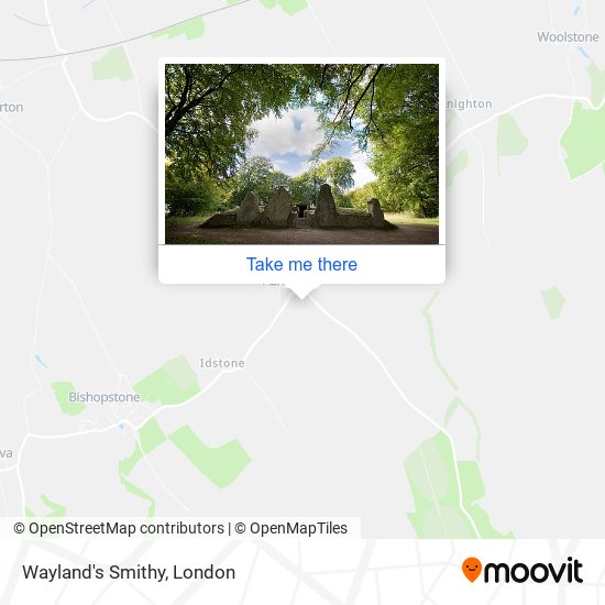 Wayland's Smithy map