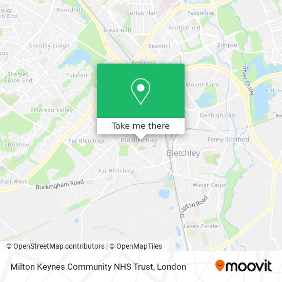 Milton Keynes Community NHS Trust map