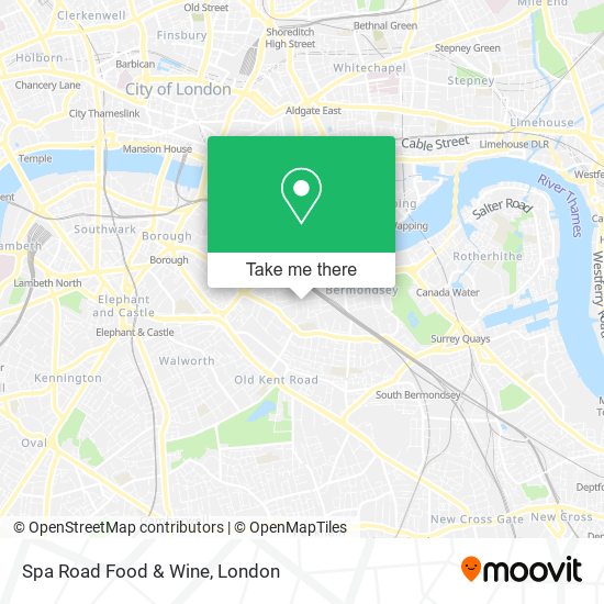 Spa Road Food & Wine map