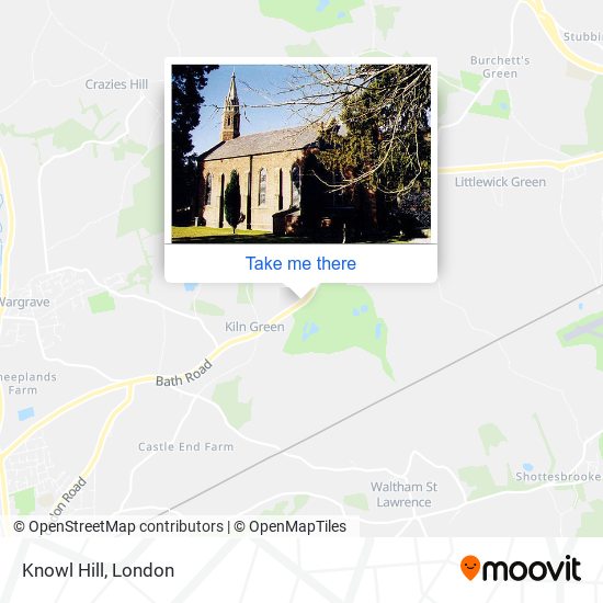 Knowl Hill map