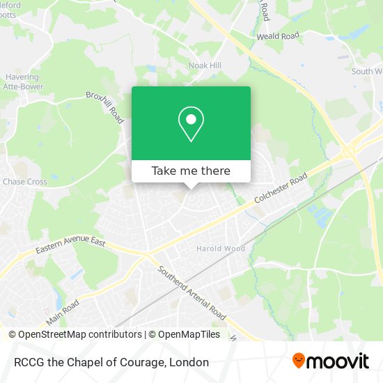 RCCG the Chapel of Courage map