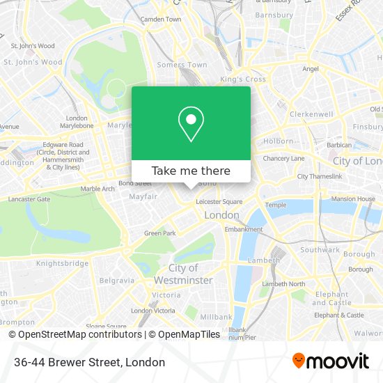 36-44 Brewer Street map