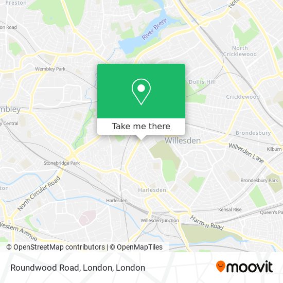 Roundwood Road, London map
