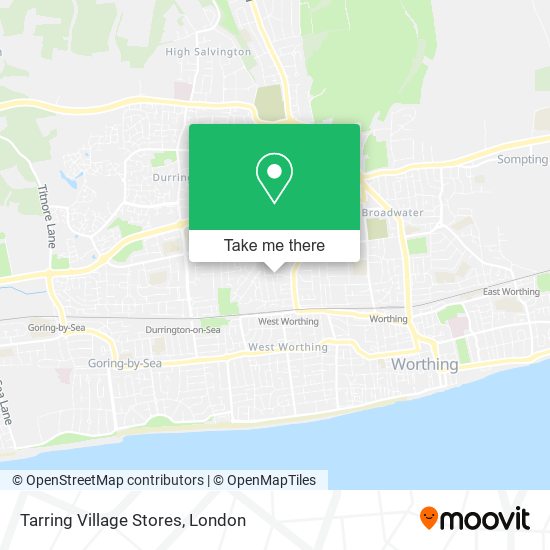 Tarring Village Stores map
