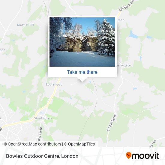 Bowles Outdoor Centre map