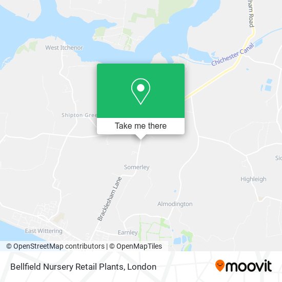 Bellfield Nursery Retail Plants map