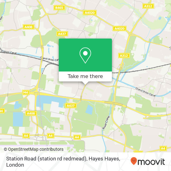 Station Road (station rd redmead), Hayes Hayes map