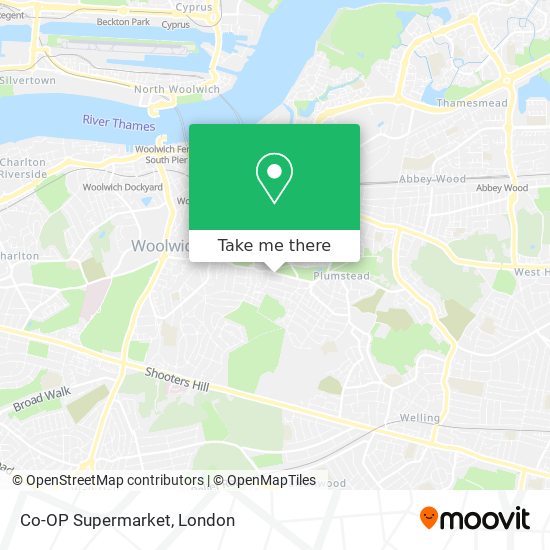 Co-OP Supermarket map