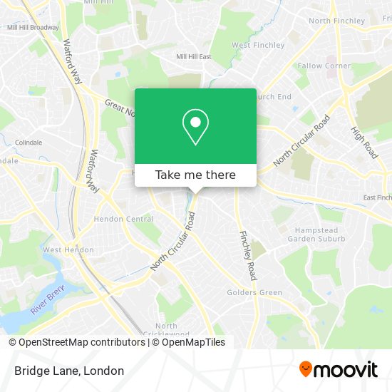 Bridge Lane map