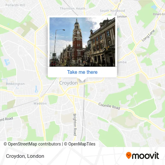 Croydon map