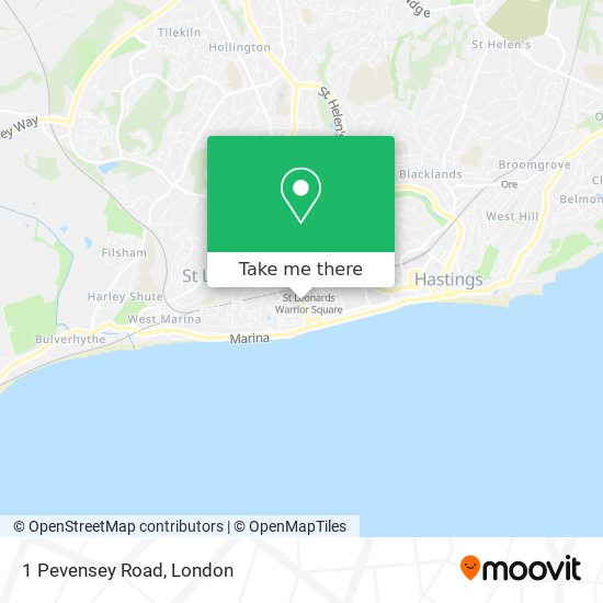 1 Pevensey Road map
