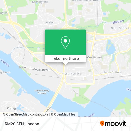 RM20 3FN map