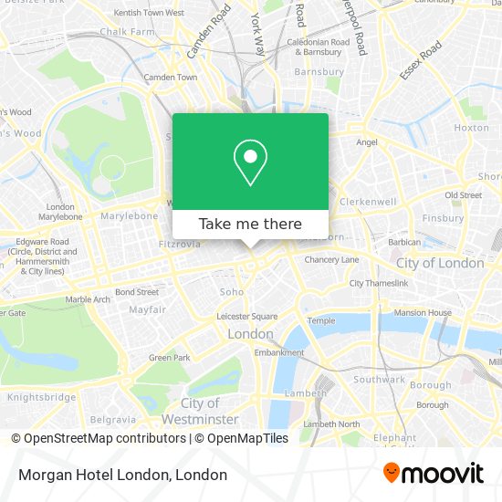 Morgan Hotel London map
