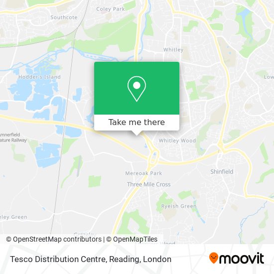 Tesco Distribution Centre, Reading map
