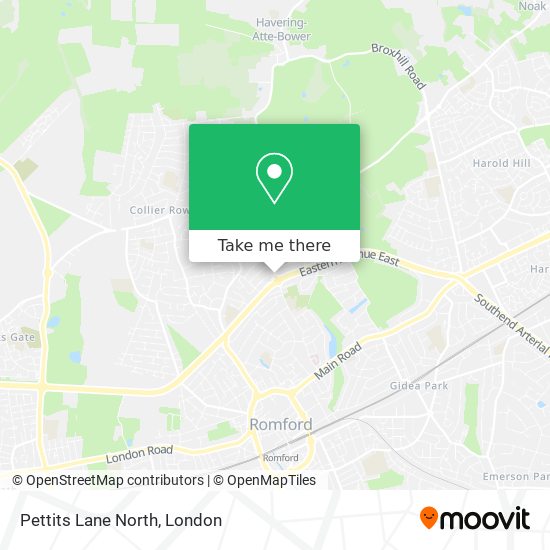 Pettits Lane North map