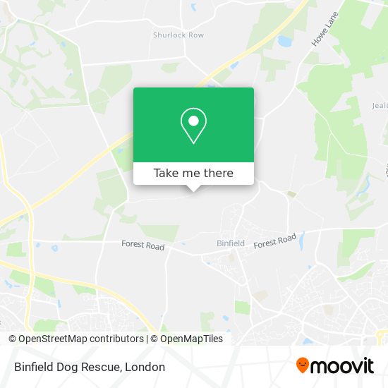 Binfield Dog Rescue map