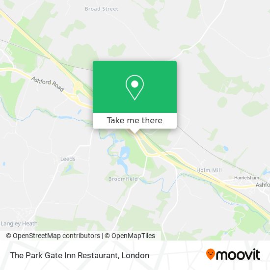 The Park Gate Inn Restaurant map