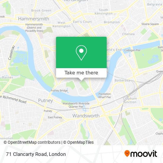 71 Clancarty Road map