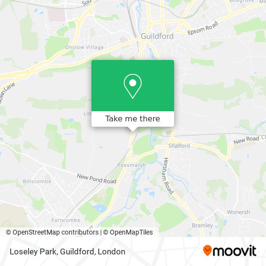 Loseley Park, Guildford map