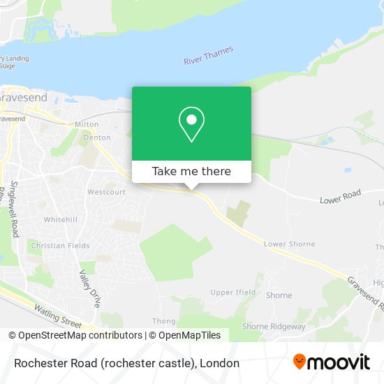 Rochester Road (rochester castle) map