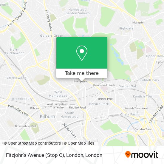 Fitzjohn's Avenue (Stop C), London map