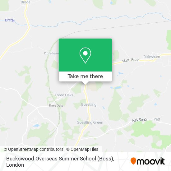 Buckswood Overseas Summer School (Boss) map